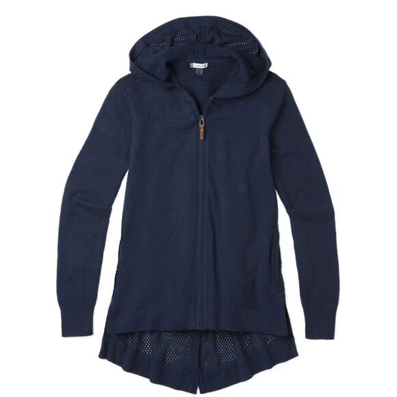 Smartwool Women's Everyday Exploration Navy Full Zip Sweater Jacket- Size Small - Picture 3 of 11